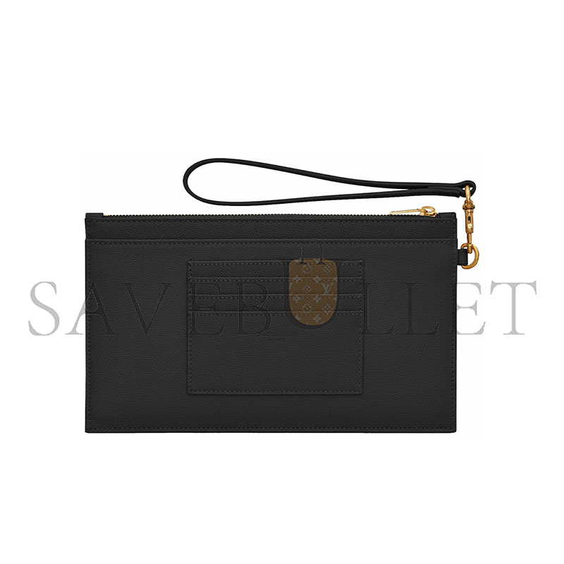 YSL CASSANDRE MATELASSE LARGE BILL POUCH IN QUILTED EMBOSSED LEATHER 636313BOW011000 (23*13*1cm)